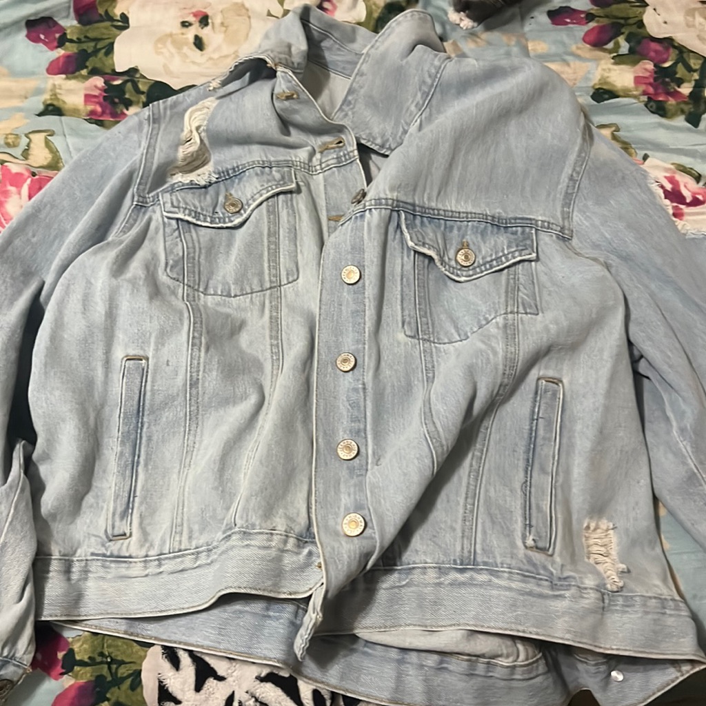 Light Wash Blue Denim Jacket